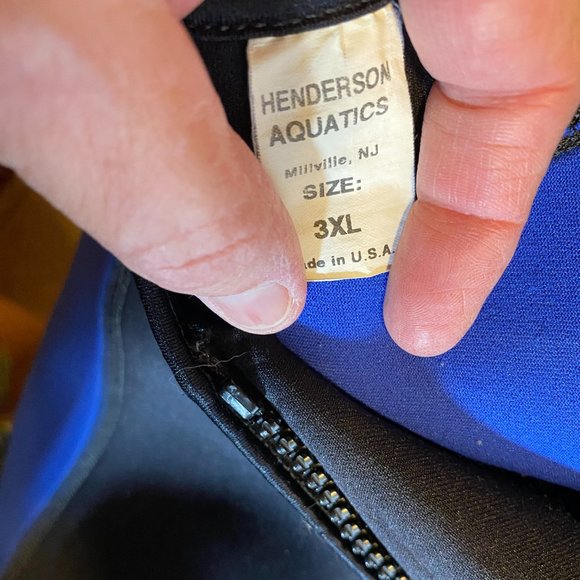 Used, Henderson 3XL 3mm. Shorty Wetsuit with Front Zipper - Picture 4 of 9